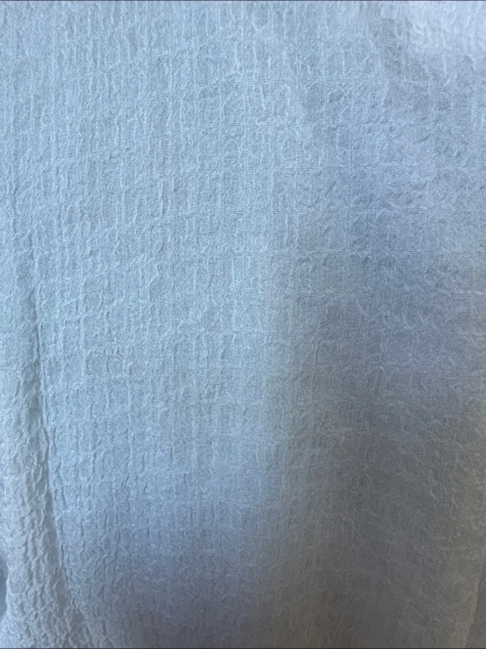 ASTR  Sheer Textured V-Neck Peplum Blouse with Puff Sleeves  white   lined  NWOT